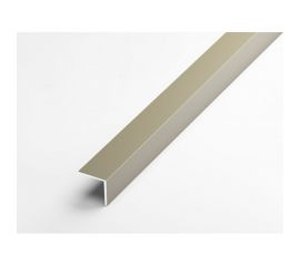 Профиль угловой алюминиевый (5 шт, 20х20х1,5 мм, 2,7 м, анодированный, Шампань) ЛУКА УТ000029207 