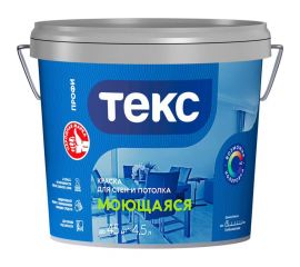 Водно-дисперсионная краска ТЕКС Профи (моющаяся; база D; 4.5 л) 53969 