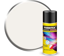 Акриловая эмаль Farbitex аэрозоль, 520 мл, RAL 9016 белый транспортный 4100008948 