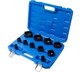 Набор специальных головок для шлицевых гаек Forsage 11 предметов, в кейсе F-909T3A 