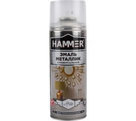Универсальная металлизированная эмаль Hammer алюминий, 0.27 кг, 0.52 л ЭК000139887 