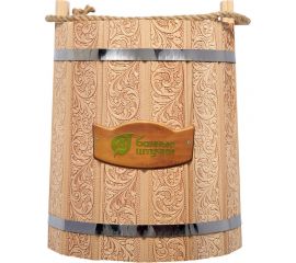 Ведро с орнаментом Банные Штучки Цветы, 9 л 33427 