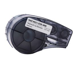 Картридж Vell M21-250-499 (6.35 мм, 4.87 м, нейлон, черный на белом, VL250499) 375066 