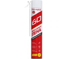 Монтажная бытовая пена REALIST Red 60 л, всесезонная 4602009041556 