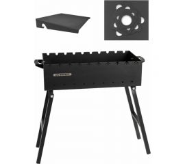 Складной мангал 3 мм, 600 + полка + подказанник Unikit UN-МСК6 