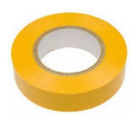 Изолента РОССНА пвх, 15 мм, желтая Р861343 