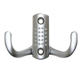 Крючок MF H5534E, AL, 2-х рожковый, матовый хром 973821v 