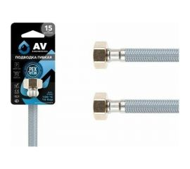 Гибкая подводка для воды AV Engineering nylon Lt гайка 1/2" - гайка 1/2" 40 см AVE20840 