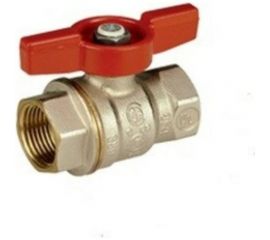 Шаровой кран Giacomini DADO 1/2, ВВ, ручка-бабочка красная, никелированный R911 R911X023 