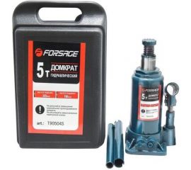 Бутылочный домкрат 5 т с клапаном в кейсе Forsage F-T90504S 