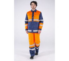 Комбинированный костюм Факел Дорожник оранжевый/темно-синий, р. 52-54, рост 182-188 50510000.008 