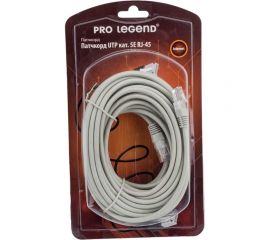 Патч-корд Pro Legend UTP категории 5E RJ-45 вилка - RJ-45 вилка, серый, 10 м. PL1224 