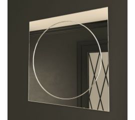 Зеркало MIXLINE "Пион" 500x500 ШВ гравировка 550043 