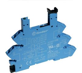 Розетка Finder для реле 34.51, 34.81 с пруж. зажимами, подавление тока утечки, 6а, 220-, 93513240 