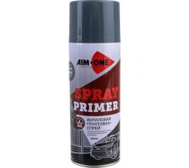 Грунт AIM-ONE серый матовый, аэрозоль, 450 мл SPR-MG48 