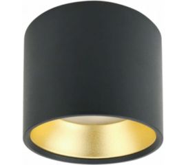 Накладной светильник-подсветка ЭРА OL8 GX53 BK/GD, под лампу Gx53, алюминий, цвет черный/золото, 40/800 Б0048539 