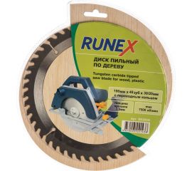 Диск пильный по дереву (190х20/30 мм; Z48) Runex 551010 