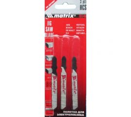 Полотна для электролобзика по дереву (50 мм; 1.2 мм; 3 шт.) MATRIX 78140 