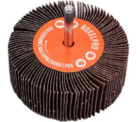 Щетка лепестковая абразивная ROXTOP на шпинделе (80х30х6 мм; Р60) RoxelPro 133845 