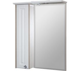 Навесной шкаф Mixline ВЕРСАЛЬ-65 белое дерево, с зеркалом, левый, с подсветкой 535000 