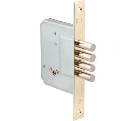 Врезной крестообразный замок KALE KILIT 189/4MF (52 мм) латунь, 5 ключей 1088 