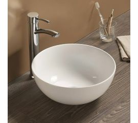 Керамическая накладная раковина Art&Max белая, 358x358x155 мм AM-107 