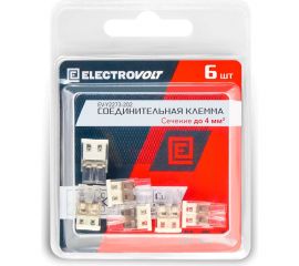 Компактная 2-проводная клемма ELECTROVOLT 2273-202 6 штук/упаковка EV-Y2273-202_6 