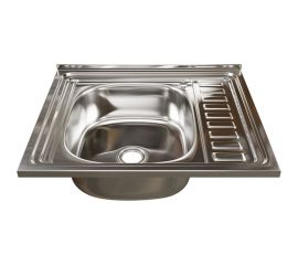 Мойка mixline 50х60х16 см, 0.4, левый выпуск 1 1/2 538190 