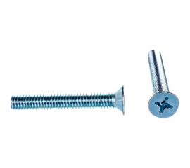 Винт ZAMETAL М6х40 потайн. гол., DIN 965, оц., 200 шт ZA513694 