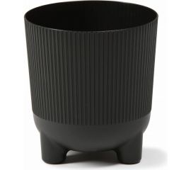 Кашпо на ножках LAMELA Sp.z o.225 ARIA eco recycle jumper 14х15 см, черное 066199 