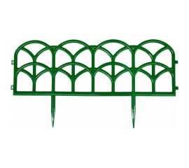 Садовое ограждение ПОЛИМЕРСАД Забор декоративный №10, зелёное, 4 шт. ПС-ЗД10-зел 
