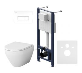 Комплект: инсталляция с унитазом, с сиденьем и клавишей AM.PM Spirit V2.0 IS48001.701700 