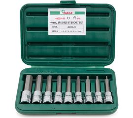 Набор торцевых головок-вставок (НЕХ 4-17 мм; 1/2""; 9 шт.) Hans 46026-49 