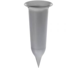 Горшок SANTINO Ритуальный 0.65 л, 10х25 см, серебро 051534 