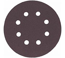 Круги шлифовальные алюминий-оксидные 125 мм, 5 шт, Р320, под липучку, 8 отверстий MOS 39840М 