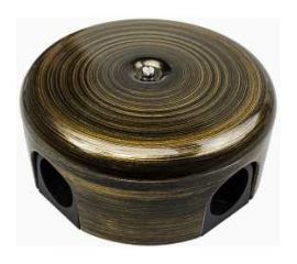 Распределительная коробка Bironi 110мм, пластик, цвет бронза (4 кабельных ввода в комплекте) B1-522-25-K 