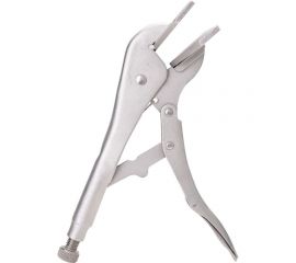 Зажимные клещи DELI dl20016 с плоскими губками с фиксатором 250мм, регулировочный винт, углеродистая сталь 112761 