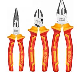 Набор диэлектрического шарнирно-губцевого инструмента INGCO INDUSTRIAL 3 пред. HIKPS28318 
