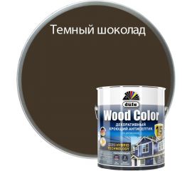 Кроющий антисептик Dufa WOOD COLOR тёмный шоколад 2,5 л МП00-007425 