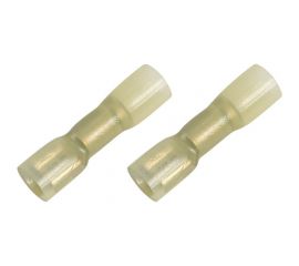 Клемма REXANT плоская полностью изолированная термоусаживаемая гнездо 6.6 мм 4-6 кв.мм желтый, 100 шт 08-0654 