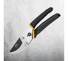 Универсальный садовый секатор DELI DL580204 200 мм, сталь 55С, тефлон, уплотнённая противоскользящая ручка 98486 