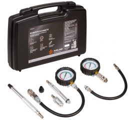 Компрессометр для измерения компрессии Airline PRO Бензин+Дизель набор, кейс ATAA011 