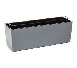 Цветник с вкладышем LAMELA Sp.z o. BEGONIA 556 19х56х19.5 см, серое 056484 