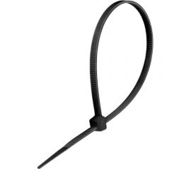 Нейлоновая хомут стяжка ExeGate CV66-300x3.6B нейлон 6.6, 300x3.6 мм, неоткрывающ., halogen free, -40...+85C, черная, 100 шт. 253856 