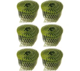 Барабанные гвозди Кордленд 1500 шт. (6 кассет по 250 шт.) O 2,8 мм, длина 80 мм, O шляпки 6,8 мм, гладкие GVB-00027.6 