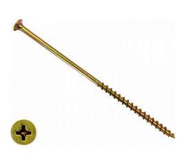 Саморез КРЕП-КОМП жёлтый цинк PH-2, по дереву 4,8х127 1500шт ждп12748 