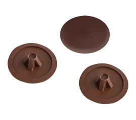 Декоративные заглушки крепежная техника коричневый, 100 шт. 31708 
