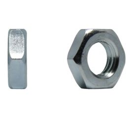 Гайка Море-Метизов DIN 439 класс прочности 6.0, цинк, М12, 5 шт. GAYKA439CM125M 