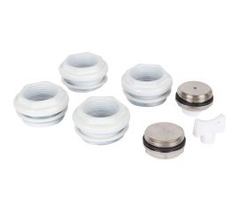 Универсальный монтажный комплект для подключения радиатора STOUT Sku-0111-000134 3/4" ral 9016 RG0090LD6D8LUE 