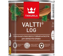 Антисептик TIKKURILA VALTTI LOG специальный для бревен, атмосферостойкий, красное дерево 0,9л 700010360 